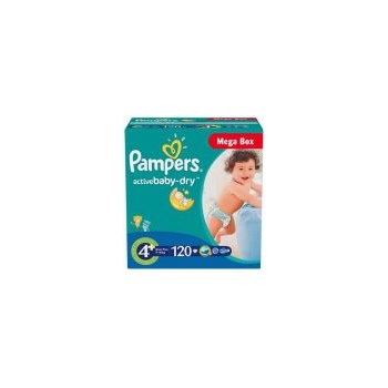 Scutece Pampers Active Baby 4+ Maxi Plus Mega Box 120 buc