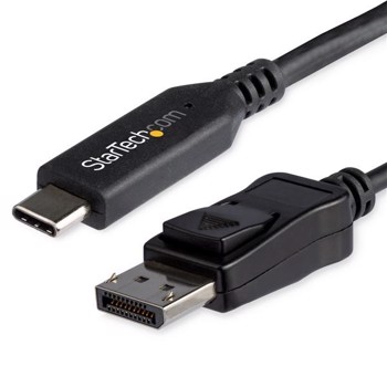 StarTech.com CDP2DP146B adaptor pentru cabluri video 1,8 m USB tip-C DisplayPort Negru
