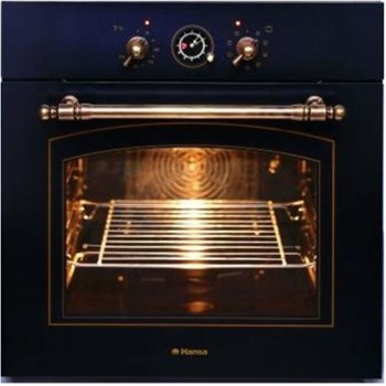 Cuptor incorporabil rustic Hansa BOES68120090 Electric Grill Rotisor Clasa A Negru boes68120090