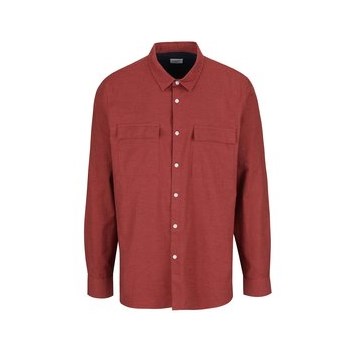 Camasa rosu melanj Burton Menswear London din bumbac