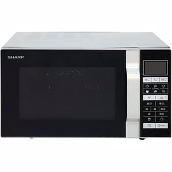 Cuptor microunde cu grill SHARP R-860S, 25l, 900W, argintiu - negru
