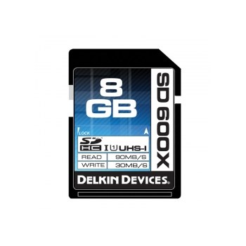 Delkin SDHC 8GB 600X UHS-I - card de memorie scriere 30MB/s