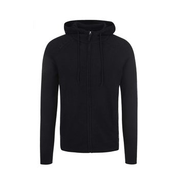 Pulover negru cu fermoar Jack & Jones Spurce