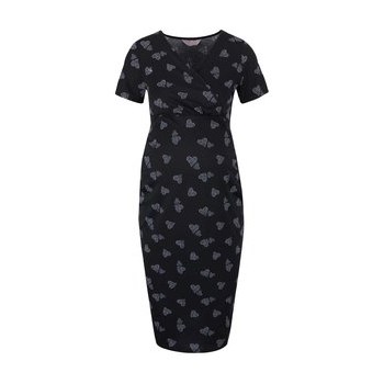 Rochie neagra Dorothy Perkins Maternity cu model