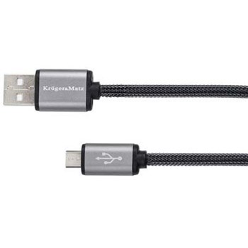 Cablu USB tata - microUSB tata Kruger & Matz, 1 m, Negru