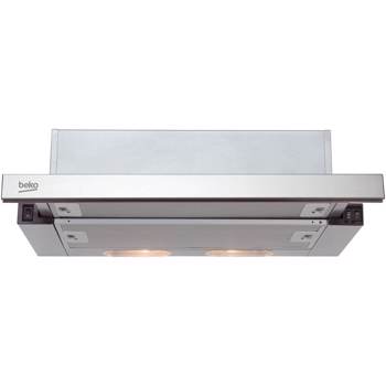 Hota incorporabila telescopica BEKO HNT61310X, 2 motoare, 429 m3/h, L 60 cm, inox
