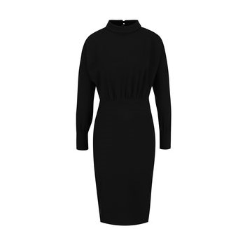 Rochie neagra Closet cu guler inalt