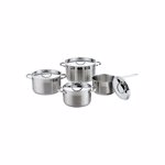 Set 8 piese Heinner Aleida, Inox, inductie