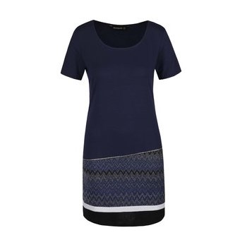 Rochie albastru inchis Desigual Meryan cu fir lurex