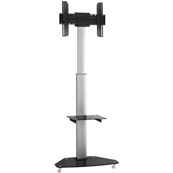 Suport TV mobil A+ SM01G, reglabil, 37"-80", Negru-Argintiu
