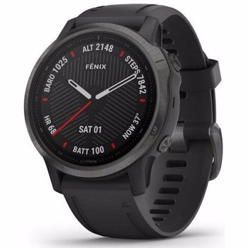 Smartwatch Garmin Fenix 6S Pro Sapphire Rose Gold cu Powder Grey Band (42mm, wi-fi, glass)