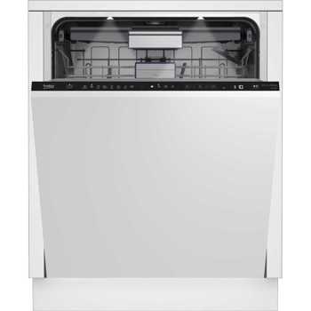 Masina de spalat vase incorporabila BEKO BDIN38531D, Hygiene Shield, 15 seturi, 8 programe, 60 cm, Clasa D, panou comanda negru