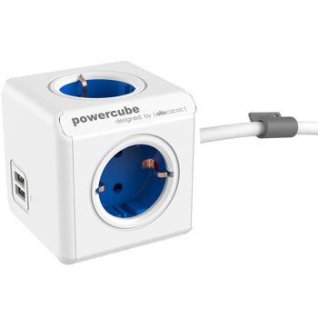 PRIZA MULTIPLA 4P 1.5M 2XUSB POWERCUBE 1402bl/deeupc