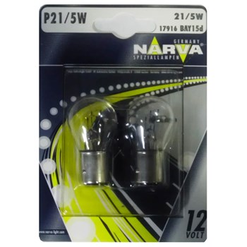 Bec auto halogen NARVA 179164000, P21/5W, 12V, 21/5W, BAY15D, set 2 bucati