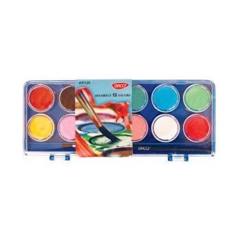 Acuarele in 12 culori Daco pentru desen
