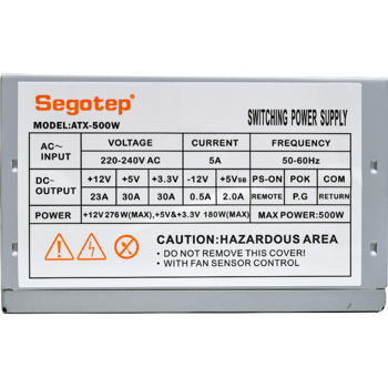 Sursa Segotep ATX-500WH, 500W, PFC pasiv