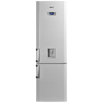 Combina frigorifica Beko DBK386WDR+, 325 l, Clasa A+, H 201 cm, Dispenser apa, Alb