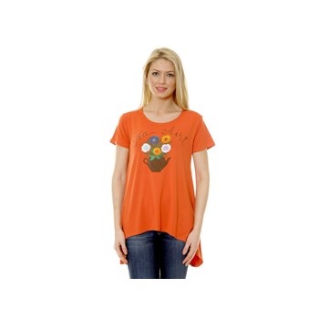 Bluza casual dama Eranthe Sunset caramizie