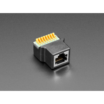 Adaptor priza RJ-45 Ethernet mama la bloc terminal cu arc