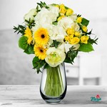 Buchet cu hortensie si bujori
