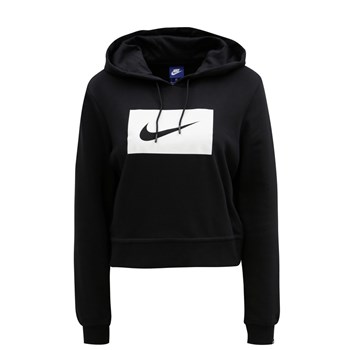 Hanorac scurt negru de dama Nike Hoodie