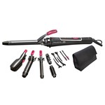 Ondulator Rowenta CF4132, 14 accesorii, Invelis Ceramic, Negru