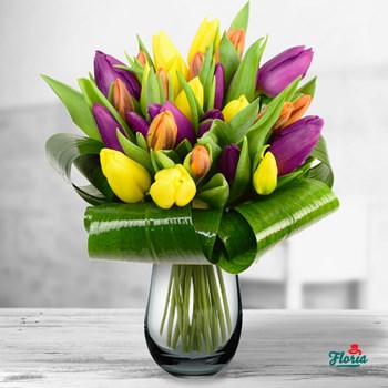Buchet lalele multicolore