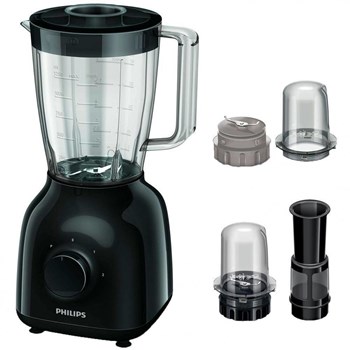 Blender de masa Philips HR2104 400W 2 viteze Functie Pulse Lame inox Negru