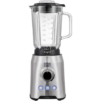 Blender , Control digital, 1.5 l, Viteza variabila, Functie impuls + zdrobire gheata, Vas de sticla, Inox