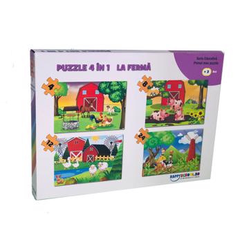 Puzzle 4 in 1 La ferma