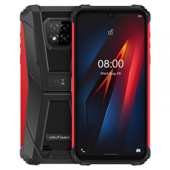 Telefon mobil Ulefone Armor 8, 4G, IPS 6.1 , 4GB RAM, 64GB ROM, Android 10, Helio P60, Camera submersibila, 5580mAh, Dual SIM, Rosu