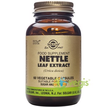 Nettle Leaf (Urzica) Extract 60cps Vegetale SOLGAR