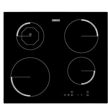 Plita incorporabila Zanussi ZEI6840FBA Electric 4 zone de gatit Oprire automata Negru zei6840fba