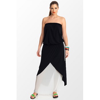 Rochie casual dama Mat Fashion negru alb