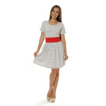 Rochie gri Bell Flower