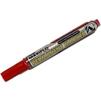 Marker permanent Pentel Maxiflo, varf rotund, 4.5mm, rosu