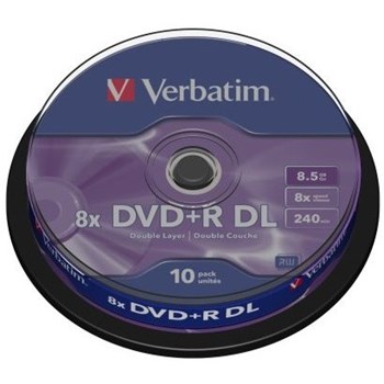 Verbatim DVD+R Dual Layer 10 bucati, 8x, 8.5GB