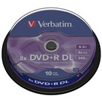 Verbatim DVD+R Dual Layer 10 bucati, 8x, 8.5GB