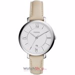 Fossil, Ceas cu o curea de piele Jacqueline, Bej deschis
