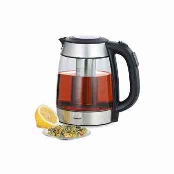 Fierbator de apa Perfect Tea, Trisa, 2200W, 1.7 l, 5 nivele de temperatura, 6447.6912, Negru