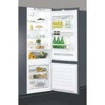 Combina frigorifica incorporabila Whirlpool SP40 801 EU, F, 70 cm, 299+101 litri, electronic, alb