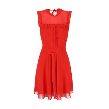Rochie portocalie din sifon Dorothy Perkins