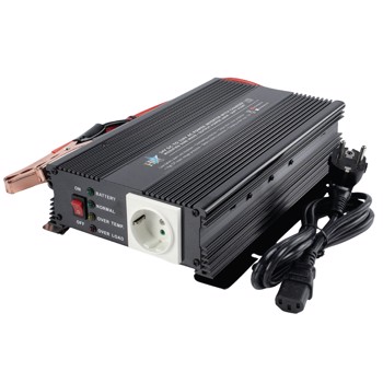 Invertor de Tensiune 24v-230V,600W,incarcator de Baterie Incorporat,schuco,hq