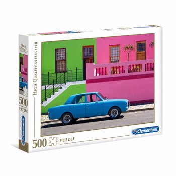 Puzzle Clementoni - Masina albastra, 500 piese