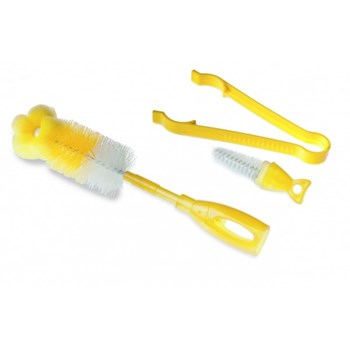 Set 3 in 1 Perie pentru Biberoane si Tetine si Cleste