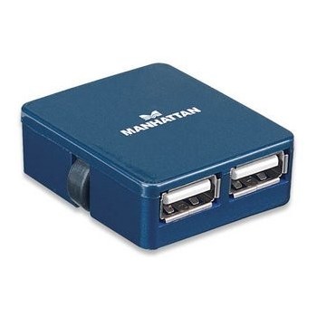 Hub USB Manhattan Micro blue 4 porturi 160605
