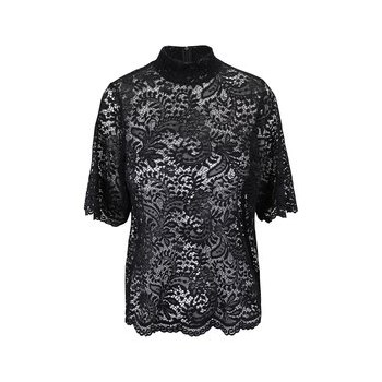 Bluza neagra VERO MODA Celebe cu dantela
