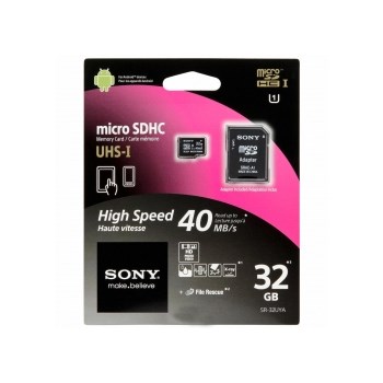 Sony microSDHC 32GB UHS-I cu adaptor SD - card memorie clasa 10, 40MB/s
