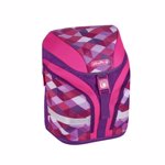 Ghiozdan echipat Herlitz Motion Plus, Pink Cubes