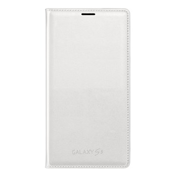 Husa Samsung Flip Wallet EF-WG900BWEGWW pentru Galaxy S5, Alb